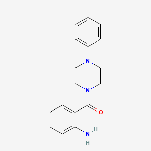 molecular formula C17H19N3O B2815078 {2-[(4-Phenylpiperazin-1-yl)carbonyl]phenyl}amine CAS No. 401589-02-4