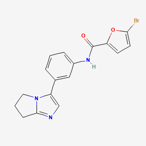 5-bromo-N-(3-(6,7-dihydro-5H-pyrrolo[1,2-a]imidazol-3-yl)phenyl)furan-2-carboxamide