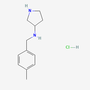 molecular formula C12H19ClN2 B2815093 N-(4-Methylbenzyl)pyrrolidin-3-amine hydrochloride CAS No. 1353973-80-4