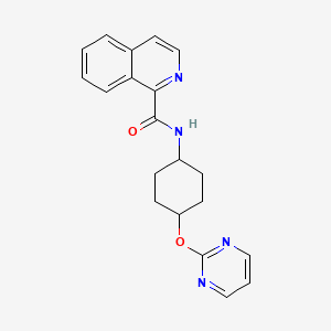 N-((1r,4r)-4-(pyrimidin-2-yloxy)cyclohexyl)isoquinoline-1-carboxamide