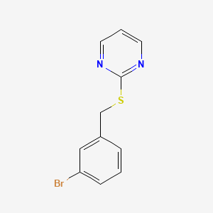 molecular formula C11H9BrN2S B2815101 2-[(3-溴苯甲基)硫代基]嘧啶 CAS No. 884149-78-4