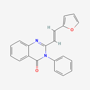 molecular formula C20H14N2O2 B2815104 2-[2-(2-furyl)vinyl]-3-phenyl-4(3H)-quinazolinone CAS No. 71822-45-2