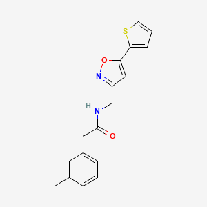 N-((5-(thiophen-2-yl)isoxazol-3-yl)methyl)-2-(m-tolyl)acetamide