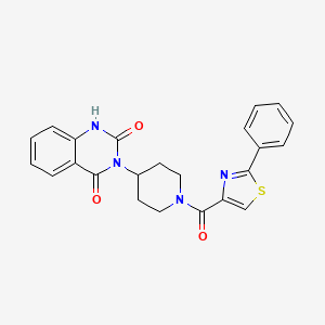 3-(1-(2-phenylthiazole-4-carbonyl)piperidin-4-yl)quinazoline-2,4(1H,3H)-dione