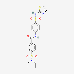 4-(diethylsulfamoyl)-N-[4-(1,3-thiazol-2-ylsulfamoyl)phenyl]benzamide