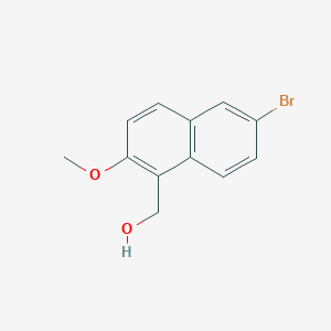 molecular formula C12H11BrO2 B2815179 (6-Bromo-2-methoxy-1-naphthyl)methanol CAS No. 247174-13-6