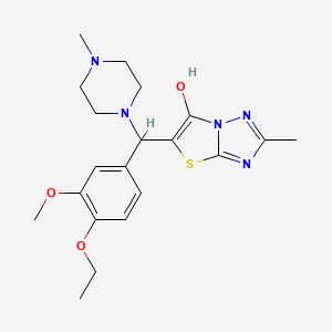 5-((4-Ethoxy-3-methoxyphenyl)(4-methylpiperazin-1-yl)methyl)-2-methylthiazolo[3,2-b][1,2,4]triazol-6-ol
