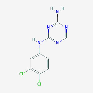 molecular formula C9H7Cl2N5 B2815190 N-(3,4-Dichlorophenyl)-1,3,5-triazine-2,4-diamine CAS No. 101724-13-4
