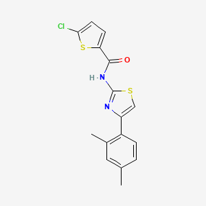 5-chloro-N-(4-(2,4-dimethylphenyl)thiazol-2-yl)thiophene-2-carboxamide