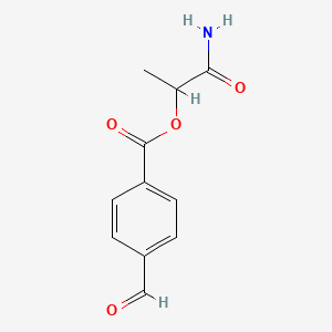 molecular formula C11H11NO4 B2815203 (1-Amino-1-oxopropan-2-yl) 4-formylbenzoate CAS No. 1008220-36-7