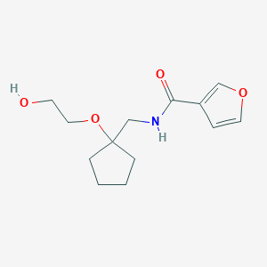N-((1-(2-hydroxyethoxy)cyclopentyl)methyl)furan-3-carboxamide