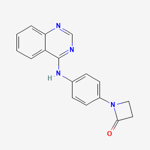 molecular formula C17H14N4O B2815222 1-[4-(Quinazolin-4-ylamino)phenyl]azetidin-2-one CAS No. 2224255-07-4