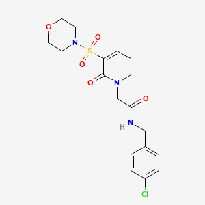 N-(4-chlorobenzyl)-2-(3-(morpholinosulfonyl)-2-oxopyridin-1(2H)-yl)acetamide