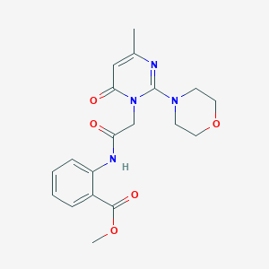 methyl 2-(2-(4-methyl-2-morpholino-6-oxopyrimidin-1(6H)-yl)acetamido)benzoate