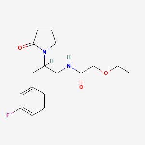 2-ethoxy-N-(3-(3-fluorophenyl)-2-(2-oxopyrrolidin-1-yl)propyl)acetamide