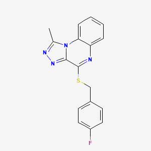 4-{[(4-Fluorophenyl)methyl]sulfanyl}-1-methyl-[1,2,4]triazolo[4,3-a]quinoxaline