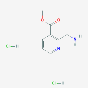 molecular formula C8H12Cl2N2O2 B2815289 Methyl 2-(aminomethyl)pyridine-3-carboxylate;dihydrochloride CAS No. 2503201-72-5