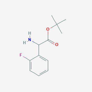 Tert-butyl 2-amino-2-(2-fluorophenyl)acetate