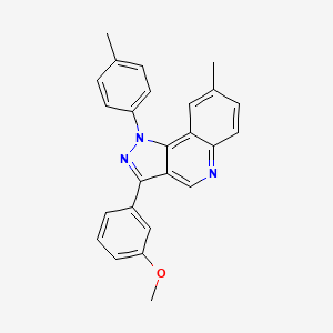 3-(3-methoxyphenyl)-8-methyl-1-(4-methylphenyl)-1H-pyrazolo[4,3-c]quinoline