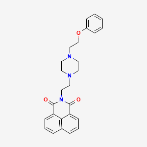 2-(2-(4-(2-phenoxyethyl)piperazin-1-yl)ethyl)-1H-benzo[de]isoquinoline-1,3(2H)-dione