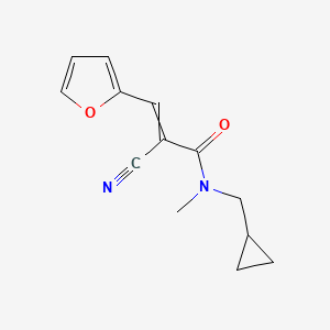 2-cyano-N-(cyclopropylmethyl)-3-(furan-2-yl)-N-methylprop-2-enamide