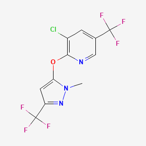 3-chloro-2-{[1-methyl-3-(trifluoromethyl)-1H-pyrazol-5-yl]oxy}-5-(trifluoromethyl)pyridine