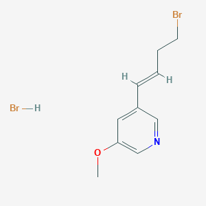 3-(4-Bromobut-1-en-1-yl)-5-methoxypyridine hydrobromide
