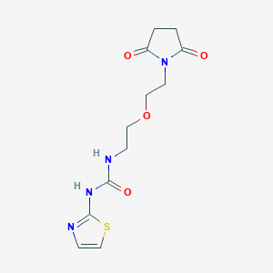 1-(2-(2-(2,5-Dioxopyrrolidin-1-yl)ethoxy)ethyl)-3-(thiazol-2-yl)urea