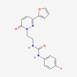 1-(4-fluorophenyl)-3-(2-(3-(furan-2-yl)-6-oxopyridazin-1(6H)-yl)ethyl)urea