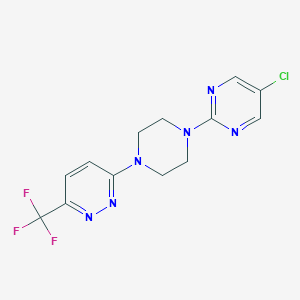 3-[4-(5-Chloropyrimidin-2-yl)piperazin-1-yl]-6-(trifluoromethyl)pyridazine