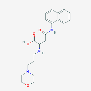 2-((3-Morpholinopropyl)amino)-4-(naphthalen-1-ylamino)-4-oxobutanoic acid