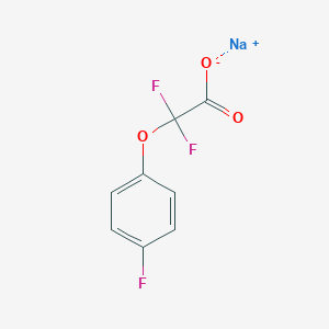 molecular formula C8H4F3NaO3 B2815369 Sodium;2,2-difluoro-2-(4-fluorophenoxy)acetate CAS No. 2413904-14-8