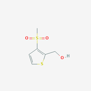 molecular formula C6H8O3S2 B2815374 (3-Methylsulfonylthiophen-2-yl)methanol CAS No. 2248313-04-2
