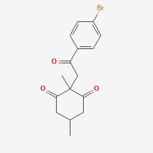 2-(2-(4-Bromophenyl)-2-oxoethyl)-2,5-dimethylcyclohexane-1,3-dione