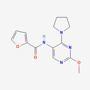 N-(2-methoxy-4-(pyrrolidin-1-yl)pyrimidin-5-yl)furan-2-carboxamide