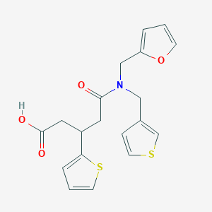 5-((Furan-2-ylmethyl)(thiophen-3-ylmethyl)amino)-5-oxo-3-(thiophen-2-yl)pentanoic acid