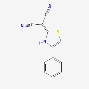 2-(4-phenylthiazol-2(3H)-ylidene)malononitrile