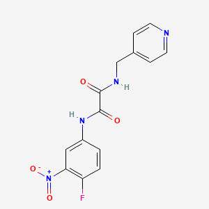 N1-(4-fluoro-3-nitrophenyl)-N2-(pyridin-4-ylmethyl)oxalamide