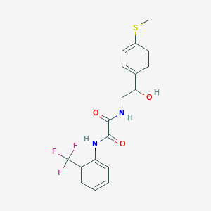 N1-(2-hydroxy-2-(4-(methylthio)phenyl)ethyl)-N2-(2-(trifluoromethyl)phenyl)oxalamide