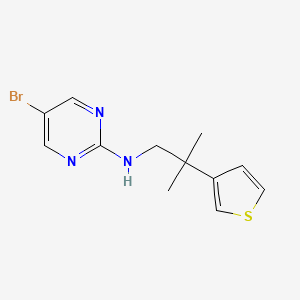 5-Bromo-N-(2-methyl-2-thiophen-3-ylpropyl)pyrimidin-2-amine