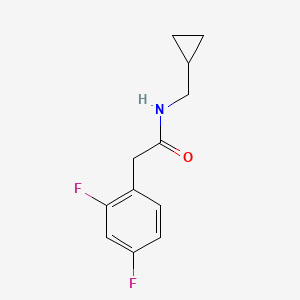 molecular formula C12H13F2NO B2815424 N-(Cyclopropylmethyl)-2-(2,4-difluorophenyl)acetamide CAS No. 2326026-40-6