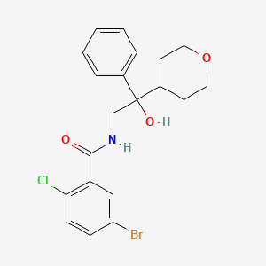 5-bromo-2-chloro-N-(2-hydroxy-2-phenyl-2-(tetrahydro-2H-pyran-4-yl)ethyl)benzamide