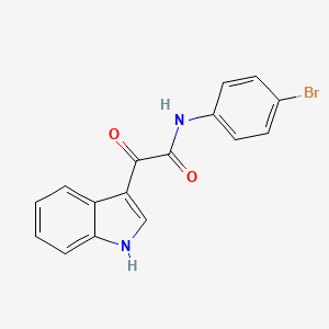 N-(4-bromophenyl)-2-(1H-indol-3-yl)-2-oxoacetamide