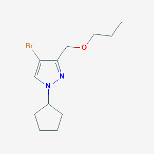 4-bromo-1-cyclopentyl-3-(propoxymethyl)-1H-pyrazole