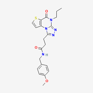 N-(4-methoxybenzyl)-3-(5-oxo-4-propyl-4,5-dihydrothieno[2,3-e][1,2,4]triazolo[4,3-a]pyrimidin-1-yl)propanamide