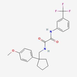 N1-((1-(4-methoxyphenyl)cyclopentyl)methyl)-N2-(3-(trifluoromethyl)phenyl)oxalamide