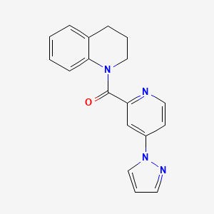 (4-(1H-pyrazol-1-yl)pyridin-2-yl)(3,4-dihydroquinolin-1(2H)-yl)methanone