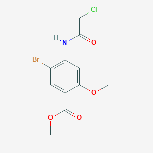 Methyl 5-bromo-4-[(2-chloroacetyl)amino]-2-methoxybenzenecarboxylate