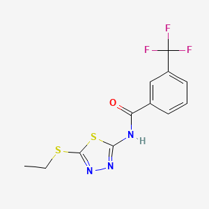N-(5-(ethylthio)-1,3,4-thiadiazol-2-yl)-3-(trifluoromethyl)benzamide
