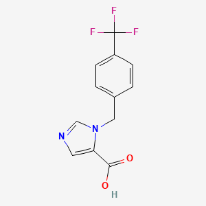 1-[4-(Trifluoromethyl)benzyl]-1H-imidazole-5-carboxylic acid